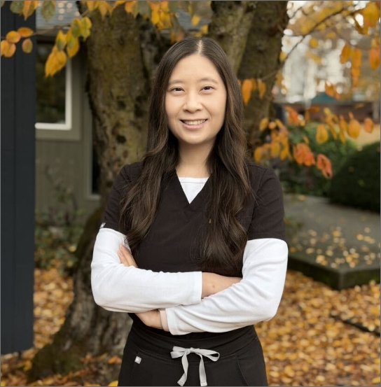 Sumner dentist Doctor Tang smiling in the dental office